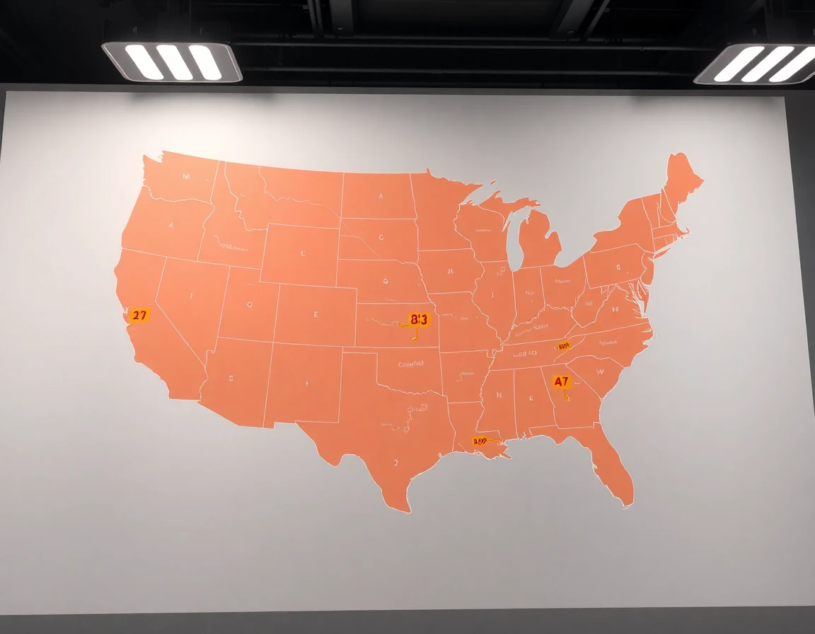 Electrical Service Areas Map